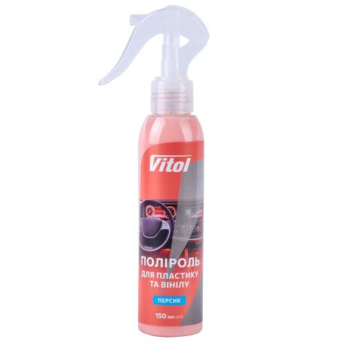 Полироль для пластика и винила Vitol 150мл Персик Львов - изображение 1