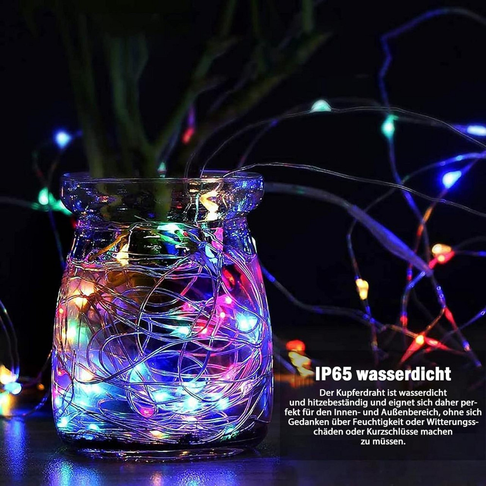 Светодиодная гирлянда Augone 120 LED, 20 м, USB, 8 режимов, таймер, пульт ДУ, IP65, разноцветная, комплект 2 шт Киев - изображение 3