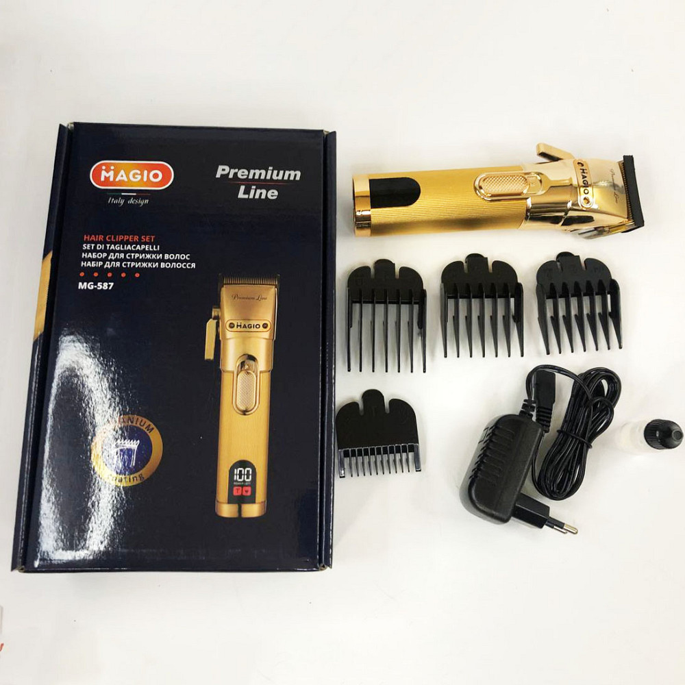 Машинка для точної стрижки бороди і волосся MAGIO MG-587, Машинка для стрижки волосся потужна PT-23 Івано-Франківськ - фото 7
