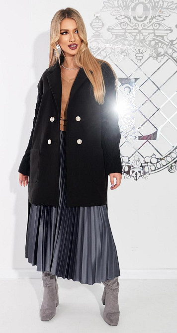 Комбіноване пальто (50) Київ - фото 5