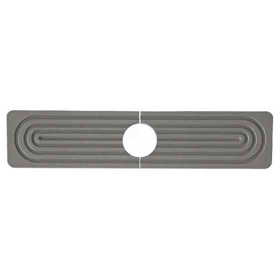 Коврик-накладка под смеситель на раковину в кухню или ванную комнату,каменный диатомитовый тёмно-серый Каменец-Подольский