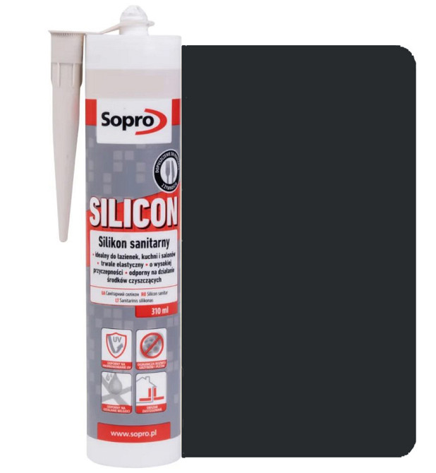 Силікон Sopro Silicon CZARNY №96 (чорний) 310 мл Киев - изображение 1