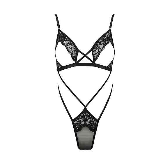 Боді монокіні з відкритими грудьми Passion DIABOLINA BODY XXL/XXXL, black Sex Aura Київ