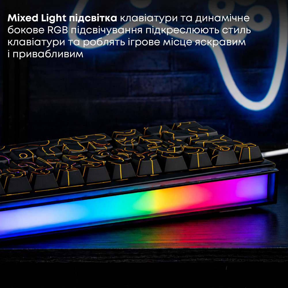 Клавіатура Ajazz NK68 Red Switch Black USB-C (NK68-R-S-B) ( 18955 ) Харьков - изображение 13