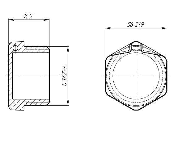 Заглушка 1/2″Н латунная под пломбу LC302P OPTIMUM Киев