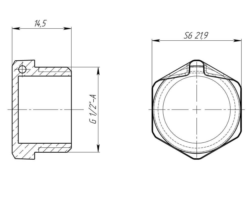 Заглушка 1/2″Н латунная под пломбу LC302P OPTIMUM Киев - изображение 3