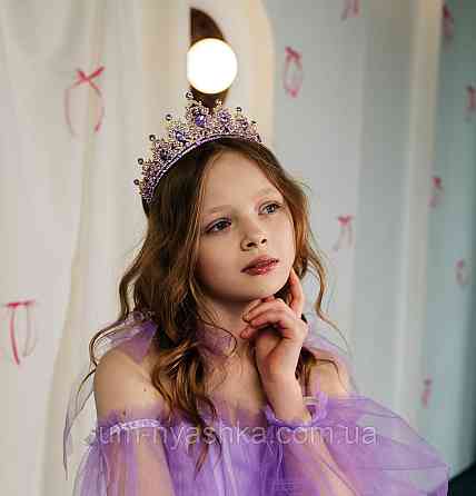 Діадема на обручі Корона золота з червоними каменями Кривий Ріг