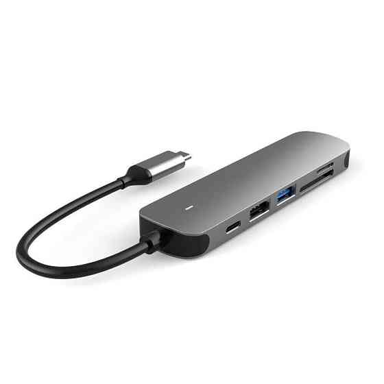 USB Type-C к HDMI-4K концентратор-разветвитель Док-станция для ноутбука с адаптером PD SF RJ45 Thunderbolt 3 для Macbook Air M Киев
