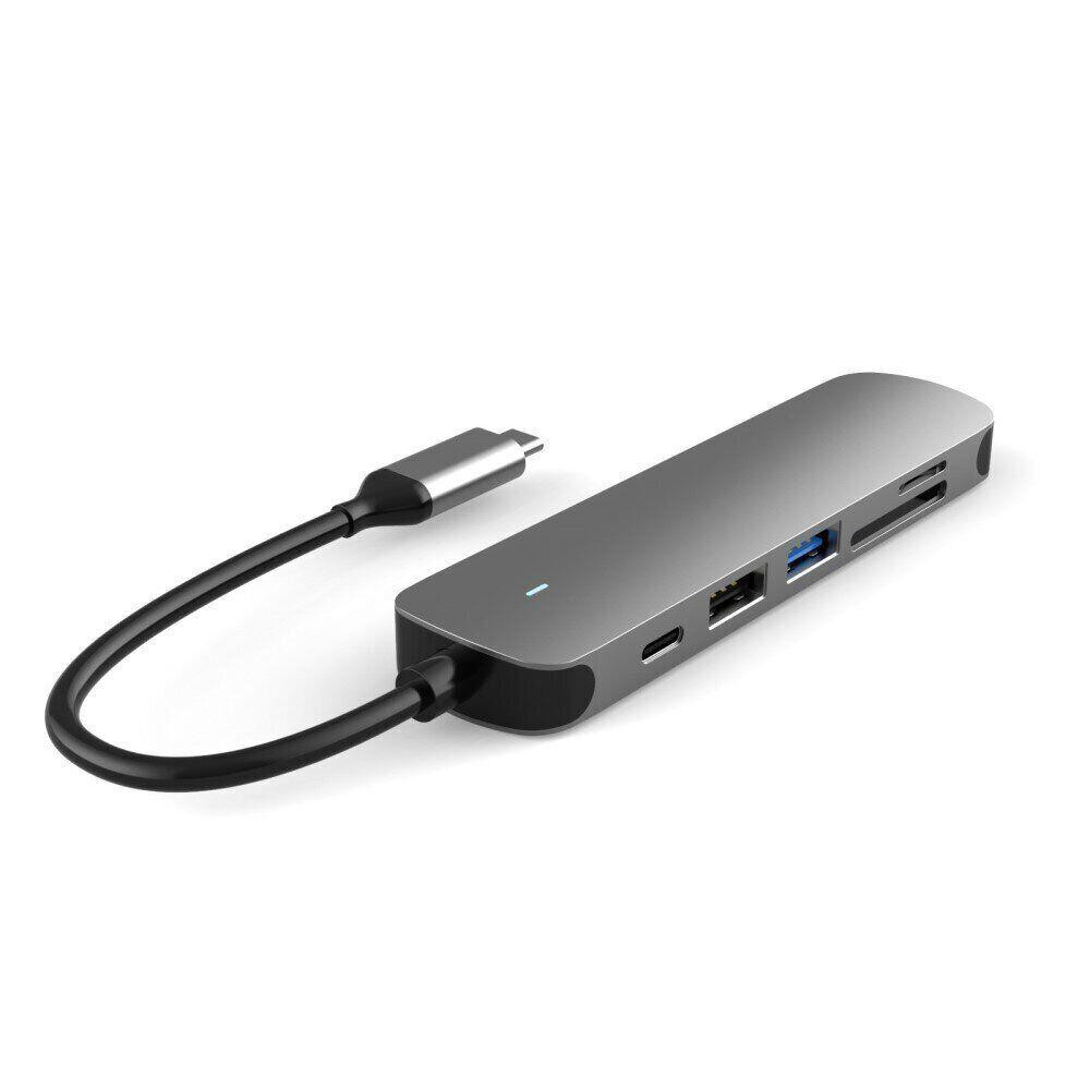 USB Type-C к HDMI-4K концентратор-разветвитель Док-станция для ноутбука с адаптером PD SF RJ45 Thunderbolt 3 для Macbook Air M Киев - изображение 1