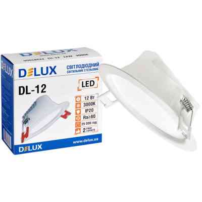 Світильник Delux DL-12 3000К 12Вт 960лм (90018632) Вінниця