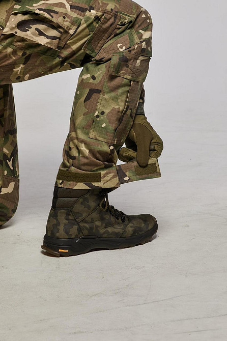 Тактичні військові штани мультикам ріп-стоп, бойові штурмові літні штани з затяжками під колінами Львів - фото 6