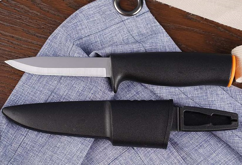 Універсальний Ніж з чохлом (Поплавець) Fiskars "К40" (1001622/125860) Нержавіюча сталь Нововолинськ - фото 4