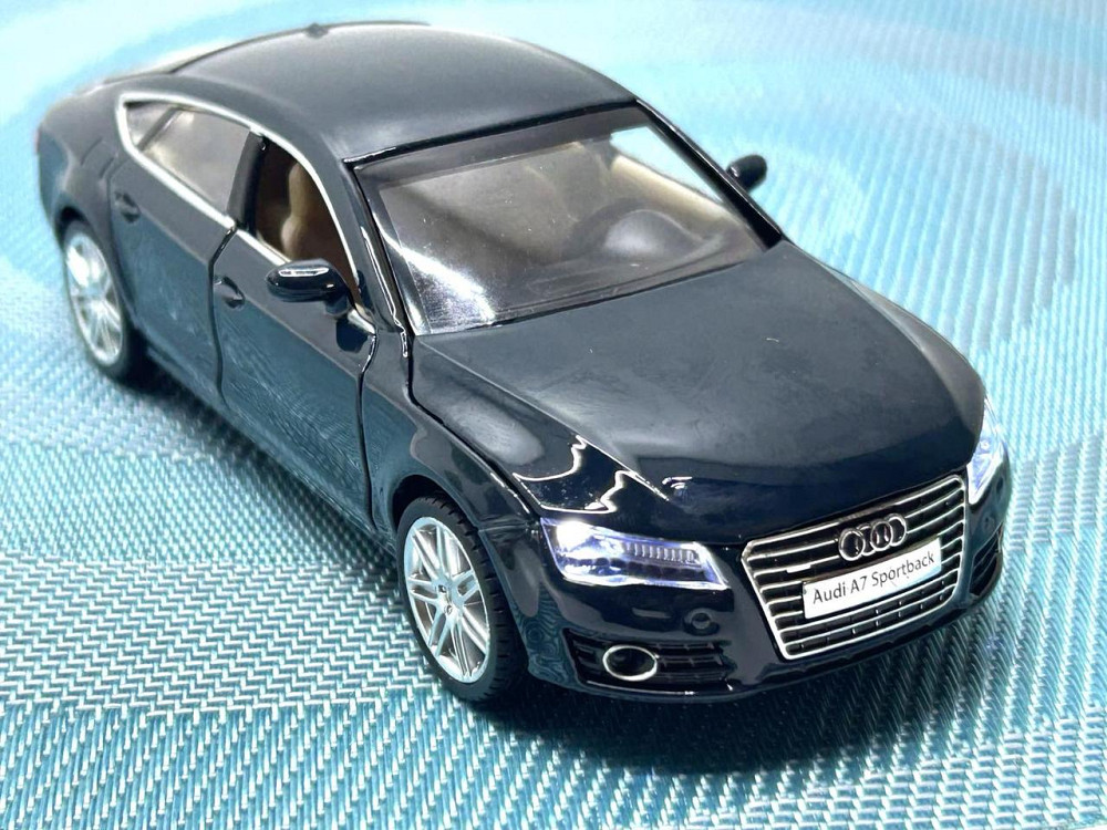 Машина металева Автопром Audi A7 Sportback світло звук відчиняються двері 1:32 Синя (68319) Чернигов - изображение 3