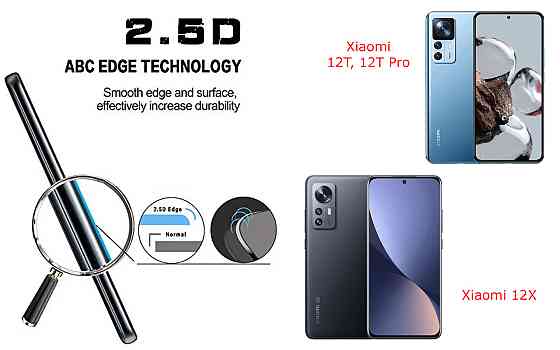 Захисне скло ArmorGlass для Xiaomi 12T, 12T Pro, 12X – стійке до подряпин та ударів Київ