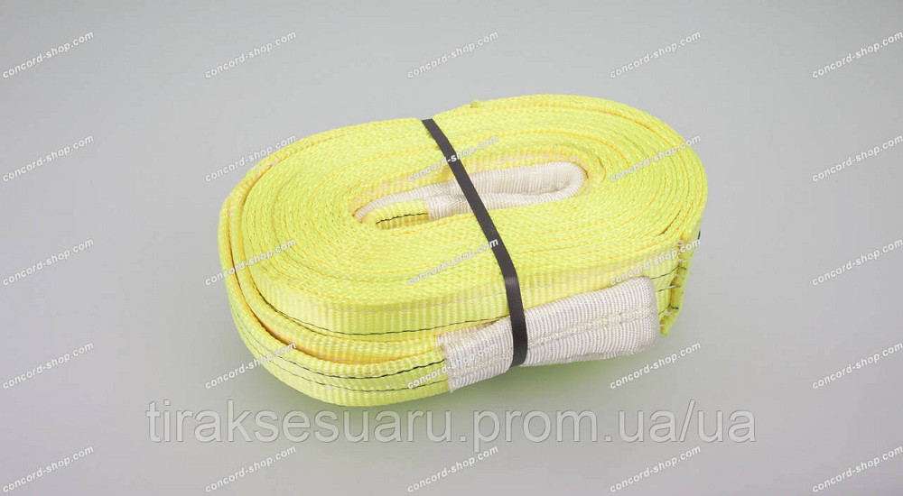 Буксировочный трос 21т 6м петля-петля Буксировальный ремень петля-петля 21т6м Луцк - изображение 1