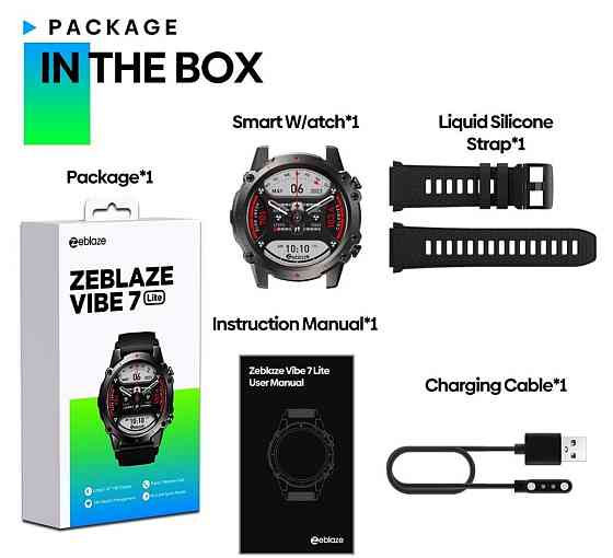 Zeblaze Vibe 7 lite smart watch смарт часы,звонки. Киев