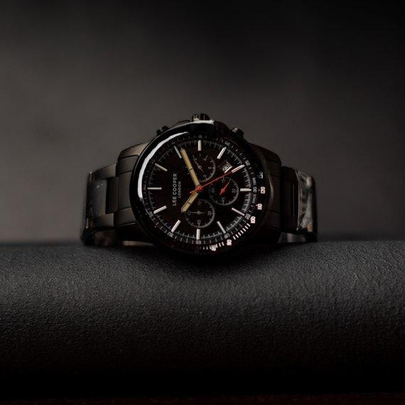 Мужские наручные часы Lee Cooper Shark (Черные) Винница - изображение 6