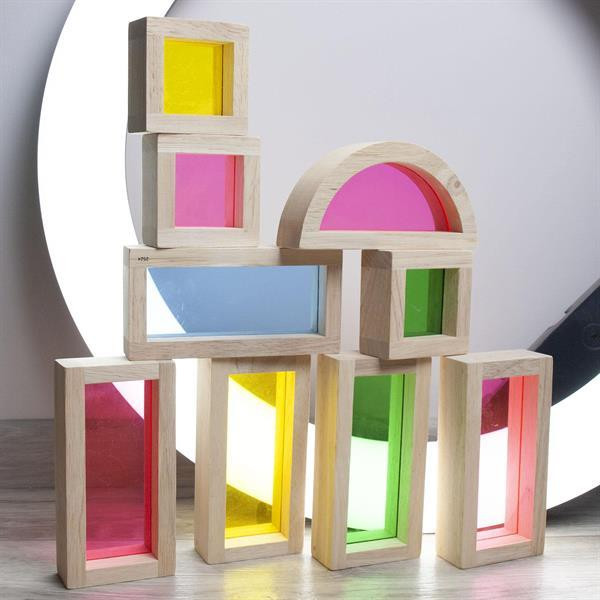 Кубики Guidecraft Block Play Велика веселка, 14 см, 30 шт. (G3016) Харьков - изображение 10