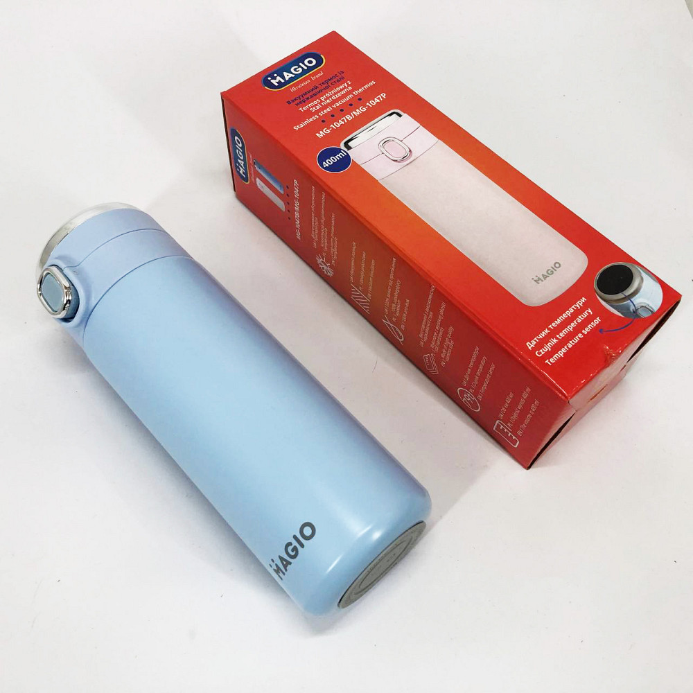 Термос для питної води туристичний MAGIO, Розумний термос з термометром і дисплеєм металевий IB-83 Львів - фото 7