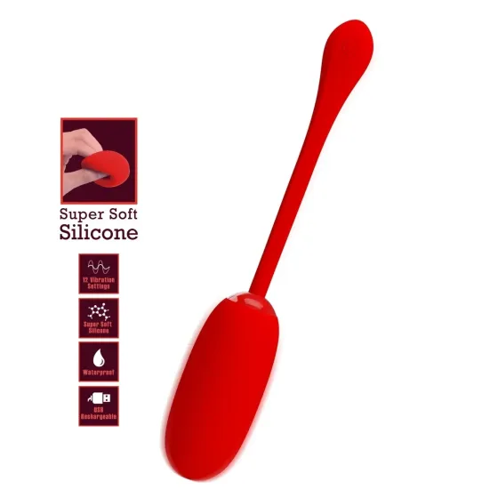 Перезаряжаемое вибро яйцо Pretty Love - Julius EGG Red, BI-014653-2 Sex Aura Киев