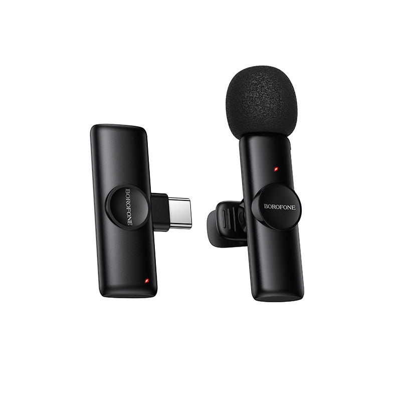 Бездротова мікрофонна система BOROFONE BFK16 Winner (Type-C) Black Одеса - фото 1