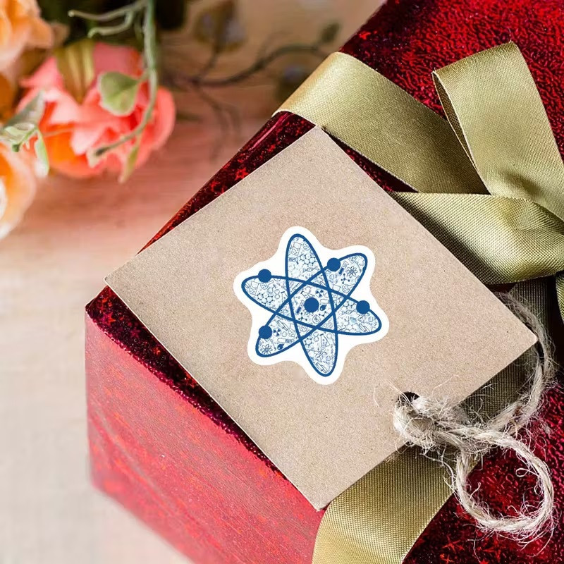 Стикеры для школы «Химия» — рулон 500 шт, 10 вариантов, ≈2,4 см; для уроков, тетрадей, ежедневников, лаборатор Киев - изображение 7