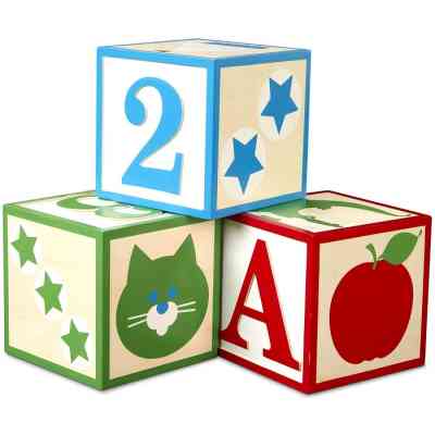 Кубики Melissa&amp;Doug Набір з 3-х великих дерев'яних кубиків (MD30543) Вінниця