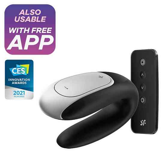 Вибратор для пар Satisfyer Double Fun (Black) Sex Aura Киев