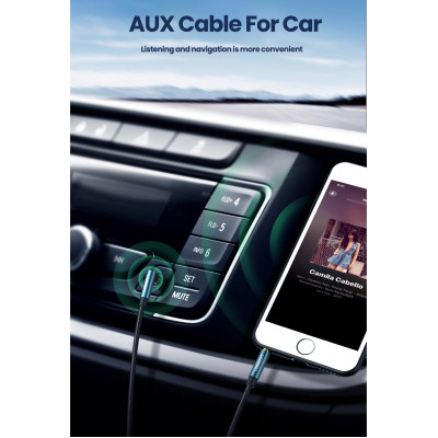 Кабель мультимедійний 3.5mm M to 3.5mm M 1.5m 90° corner AV112 blue Ugreen (60180) Вінниця - фото 10