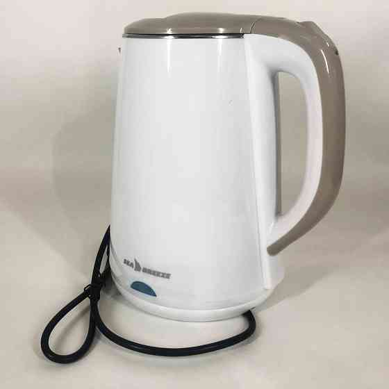 Чайник дисковий SeaBreeze SB-010 2000 Вт 1.8 л, Чайник металевий для дому Електронний для дому QB-46 Івано-Франківськ