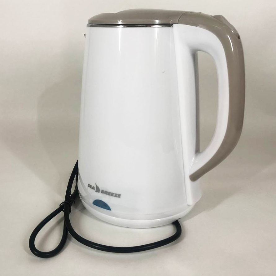 Чайник дисковий SeaBreeze SB-010 2000 Вт 1.8 л, Чайник металевий для дому Електронний для дому QB-46 Івано-Франківськ - фото 3