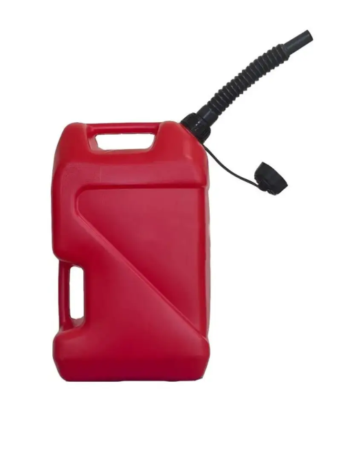 Канистра пластиковая 10 л Litolan с пластмассовой гофро-лейкой для ГСМ Одесса - изображение 1