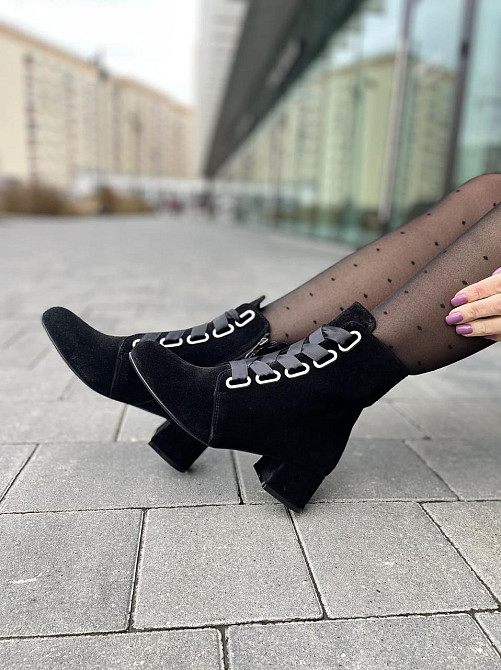 Nivelle Черевики жіночі NIVELLE чорні замша натуральна 38р. (5415/4030-4046) Коломия - фото 6