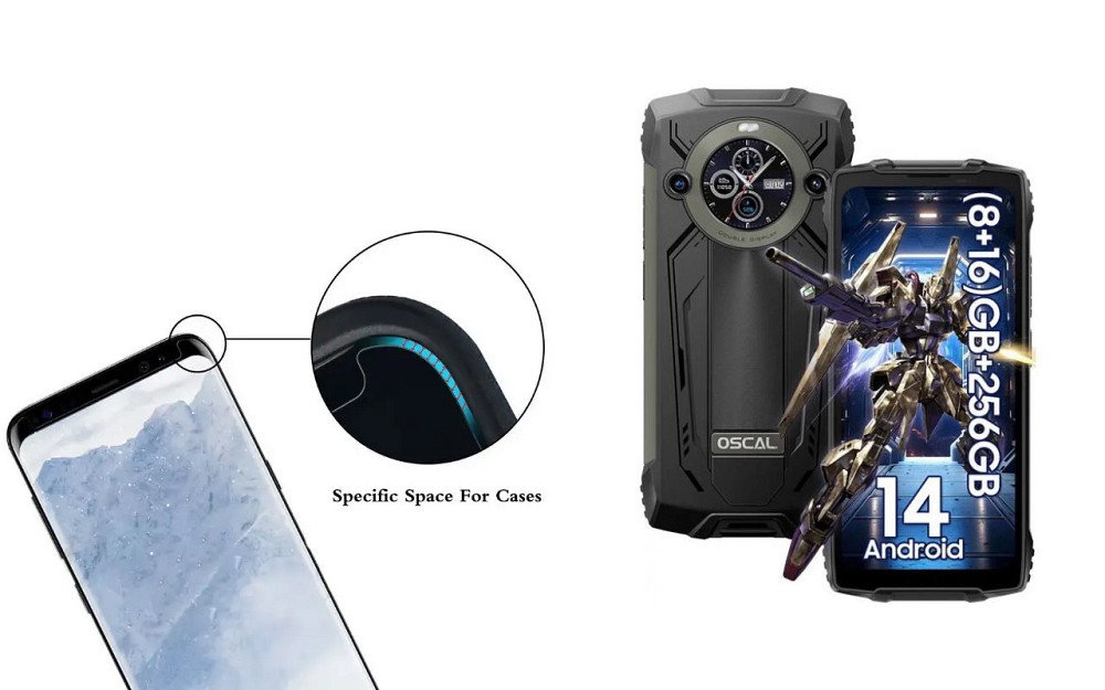 Защитное стекло HyperGlass Pro для Blackview Oscal Pilot 2 – максимальная чувствительность и защита Киев - изображение 3