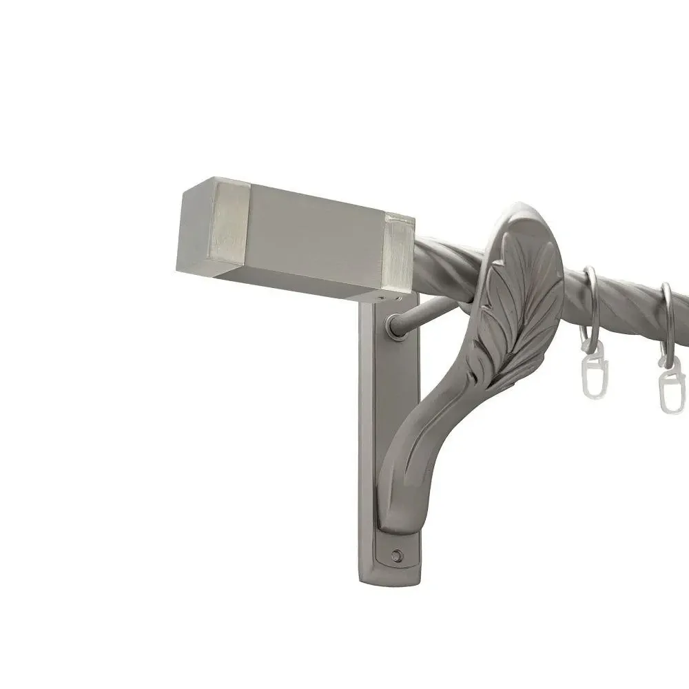 Карниз Orvit Квадро металевий однорядний ретро скручена труба кільце металеве Сатин 25 мм 240 см (00-00016833) Львів - фото 1