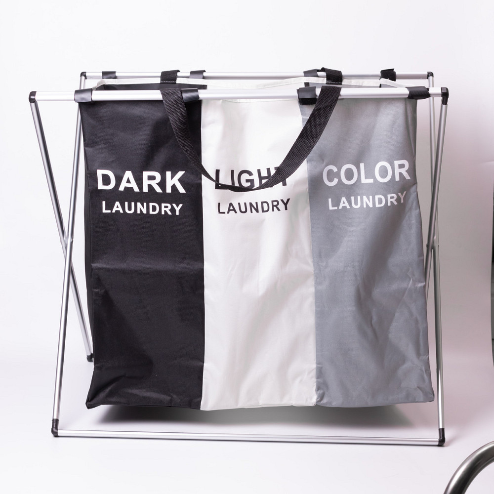 Yiwu Кошик-органайзер для білизни на каркасі 95 (л) на 3 відділення HP-41-4 Коломия - фото 4
