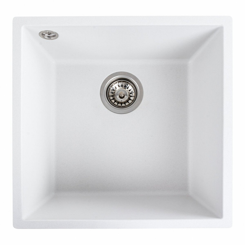 VALESO Гранітна мийка для кухні VALESO RUBA 4040 матова Білосніжний Киев - изображение 3