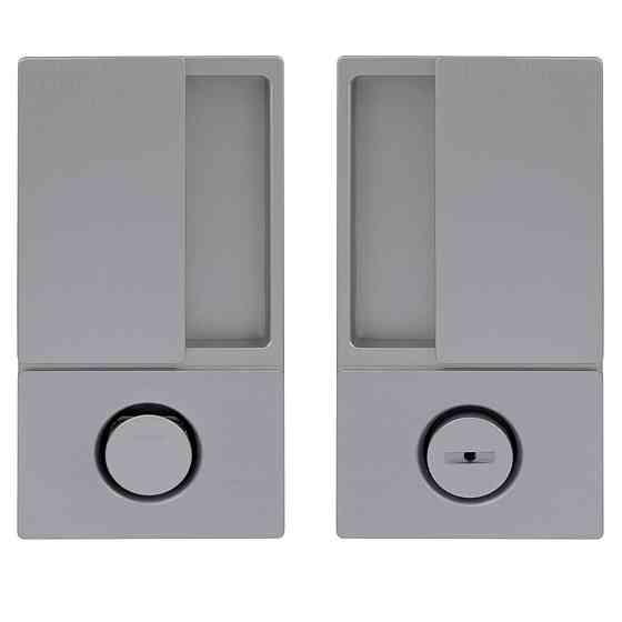 Ручка AGB Art. B300020201 Wave для раздвижных дверей WC брашированный матовый никель Киев