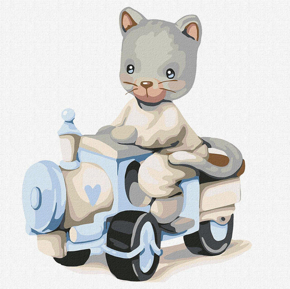 Набір для розпису по номерах. "Маленький машиніст" 30х30см, шт Київ - фото 1