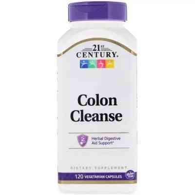 Витаминно-минеральный комплекс 21st Century Очищение Кишечника, Colon cleanse, 120 вегетарианских капсу (CEN-22846) Винница