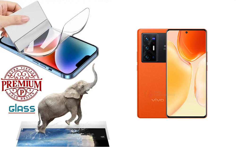 Поліуретанова плівка Vivo X70 Pro, Premium, товщина 0,2 мм Київ - фото 1