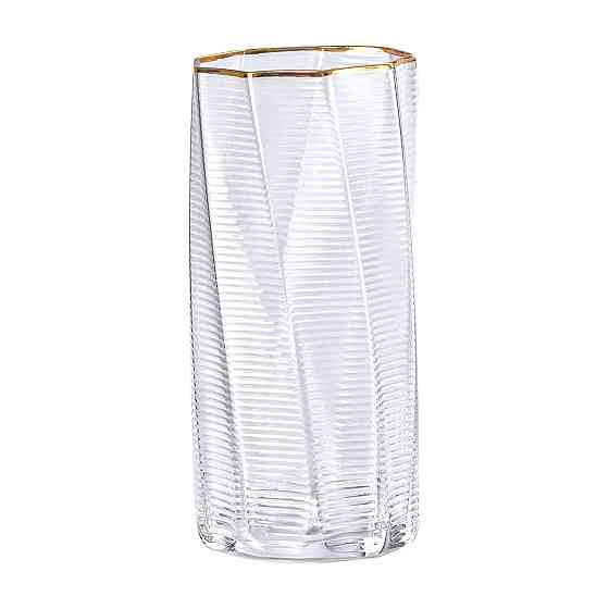 Набор стаканов 6 шт по 450 мл с золотым ободком HP-16-18 Киев