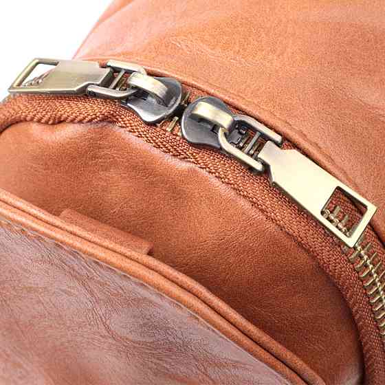 Интересная сумка через плечо в модном цвете из экокожи Vintage 22793 Рыжий Киев