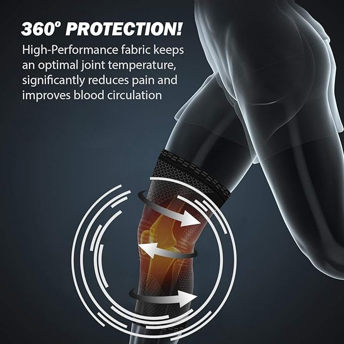 Компресійний наколінник PowerLix Knee Brace(Розмір M) — Професійна підтримка коліна Луцьк - фото 3