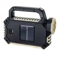 Ручной фонарь HS-8029 на солнечной батарее мощный LED фонарик 3 режимами освещения Коломия - фото 5