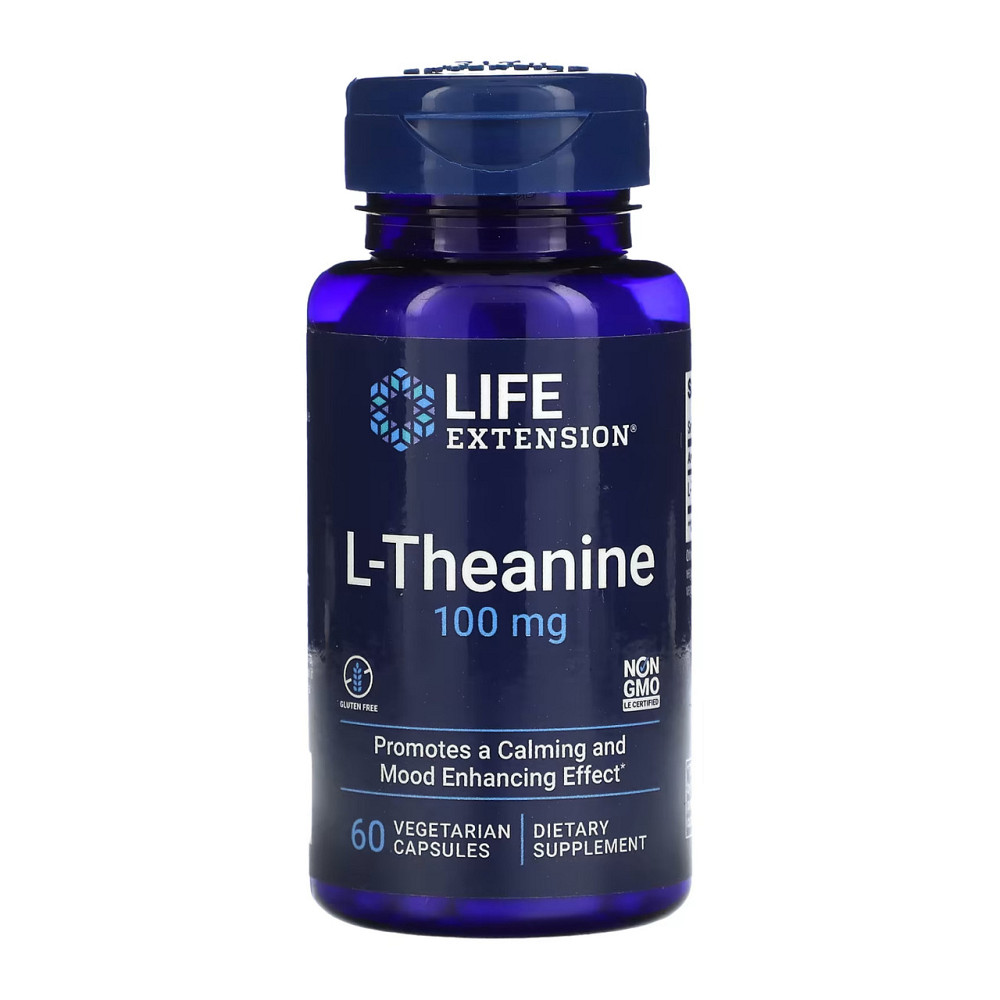 L-теанін Life Extension L-Theanine 100 mg - 60 vcaps Київ - фото 1