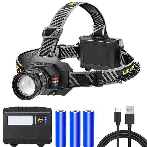 Ліхтар налобний BL-T701A-TG 3x18650 HL-20 Львів