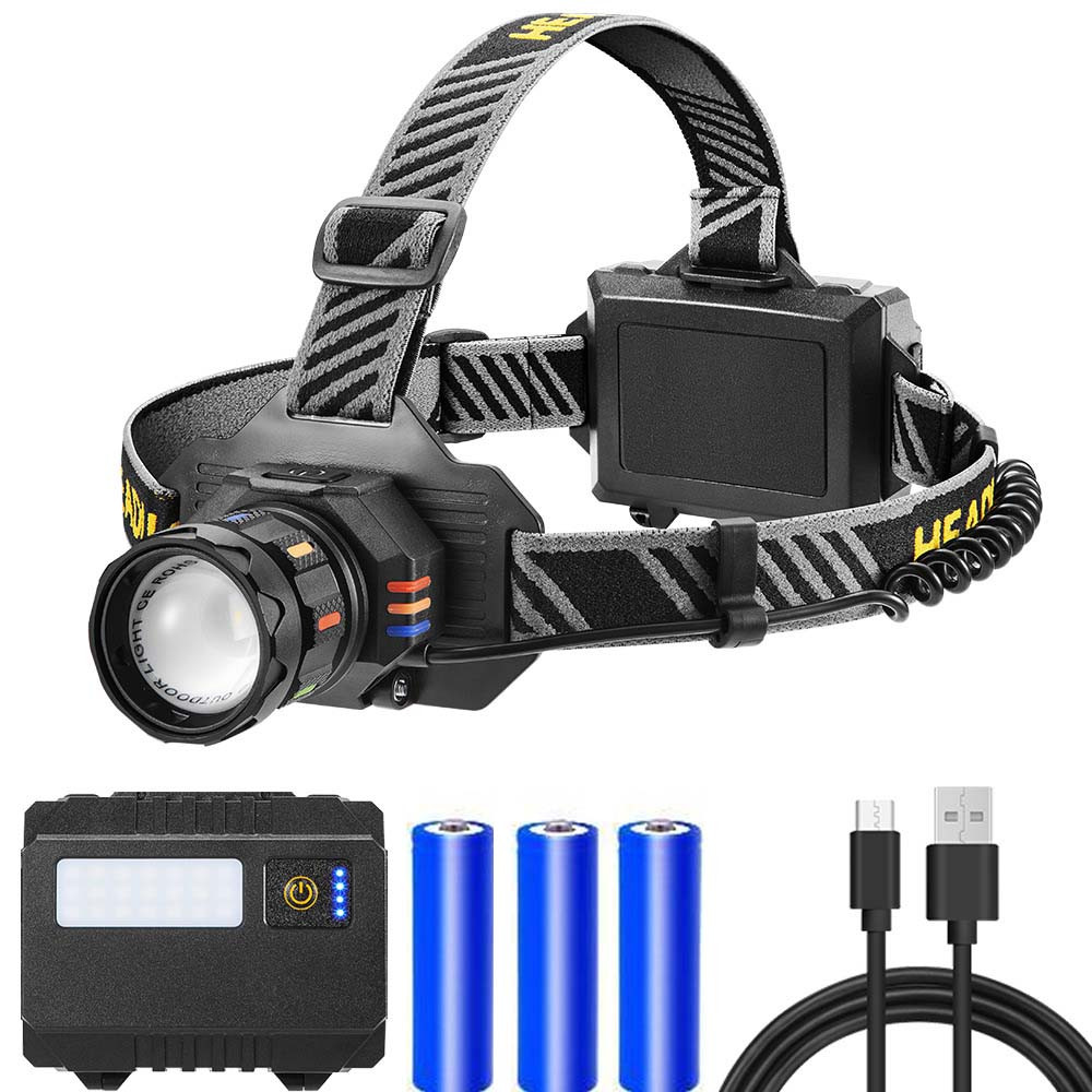 Ліхтар налобний BL-T701A-TG 3x18650 HL-20 Львів - фото 3