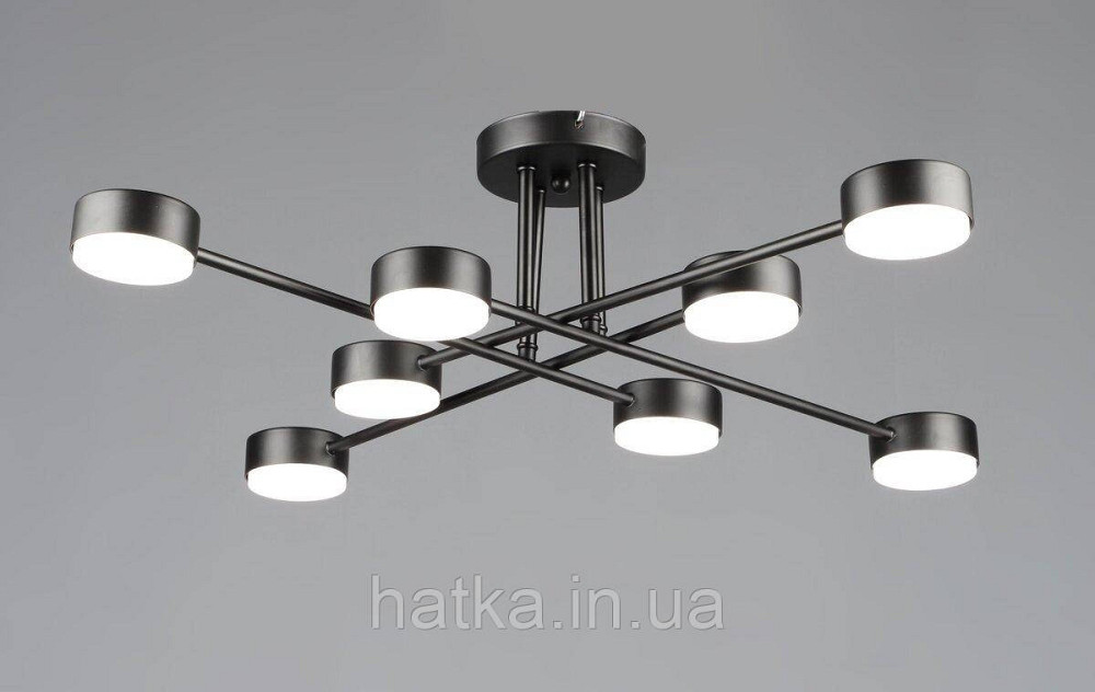 Люстра стельова світлодіодна на 8 плафонів VALESO N6716/8 GX53 Чорний N6716/8 Київ - фото 1