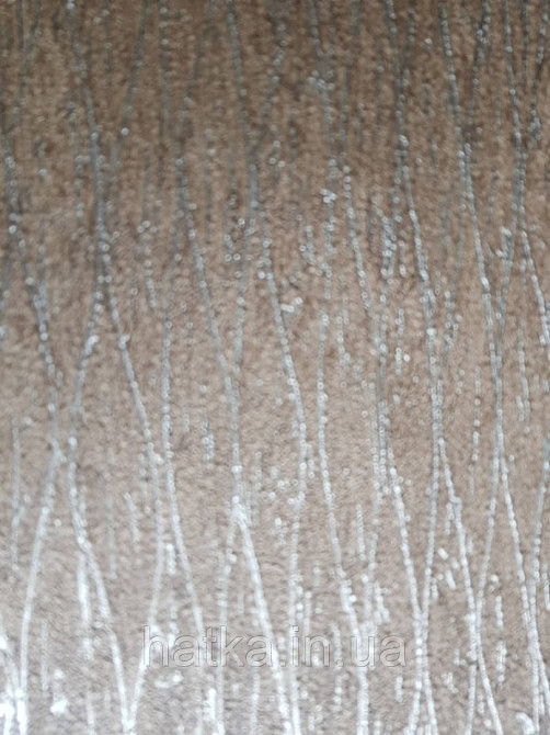 Шпалери вінілові на флізеліні Marburg Loft 0.53х10 коричневі срібні смуги Київ - фото 1